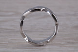 Abstract ring, made from your choice of 9ct yellow or white gold, solid and chunky feel, casual ring, thumb ring or shaped band, wishbone