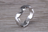 Abstract ring, made from your choice of 9ct yellow or white gold, solid and chunky feel, casual ring, thumb ring or shaped band, wishbone