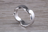 Abstract ring, made from your choice of 9ct yellow or white gold, solid and chunky feel, casual ring, thumb ring or shaped band, wishbone