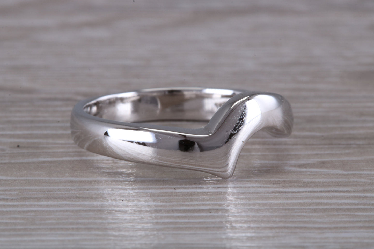 Abstract ring, made from your choice of 9ct yellow or white gold, solid and chunky feel, casual ring, thumb ring or shaped band, wishbone