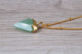 Real Emerald Necklace set in Sterling Silver