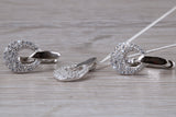 Sterling Silver Matching Earrings, Necklace and Ring