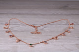 Multi Coloured C Z Necklace set in Sterling Silver