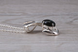 Real Jade Necklace in Sterling Silver