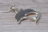 Silver Moth of Pearl Dolphin Necklace