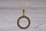 9ct Gold C Z set Circle of Life Necklace