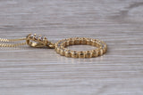 9ct Gold C Z set Circle of Life Necklace