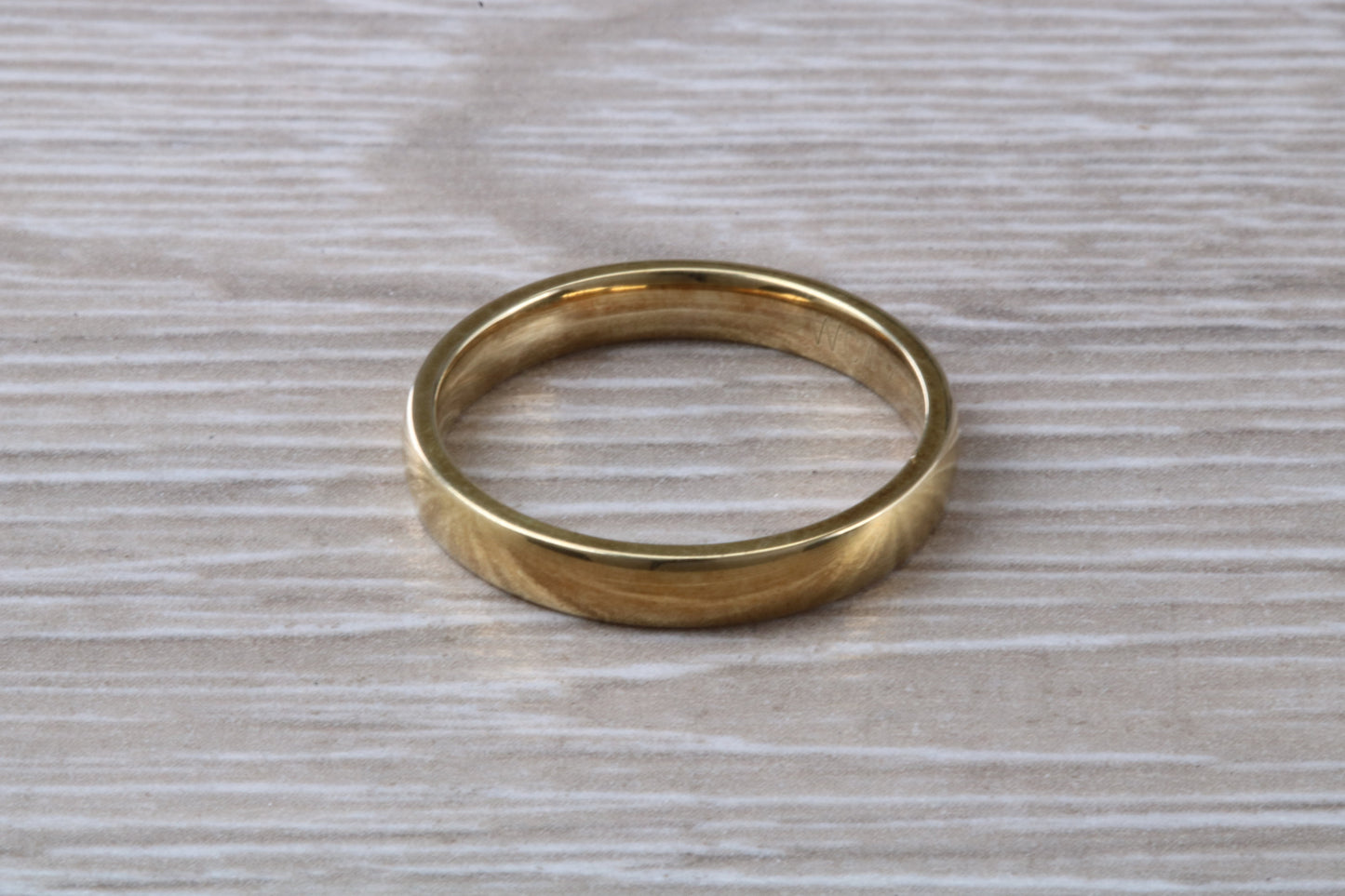 3 mm Wide Comfort Fit Wedding Band, made from solid 9ct Yellow Gold