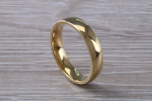 4 mm Wide Comfort Fit Wedding Band, made from solid 9ct Yellow Gold