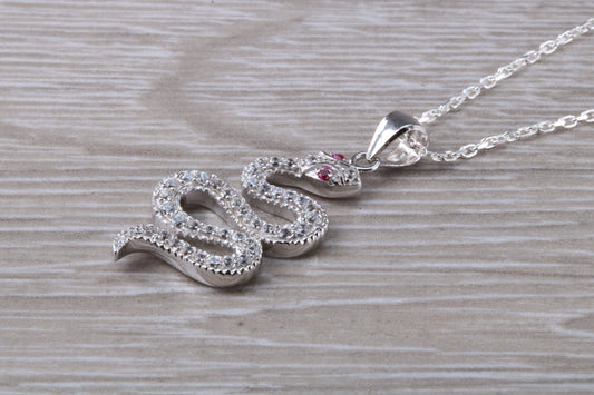 Snake Necklace in Sterling Silver