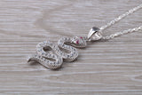 Snake Necklace in Sterling Silver