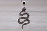 Snake Necklace in Sterling Silver