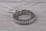 Sterling Silver C Z set Necklace