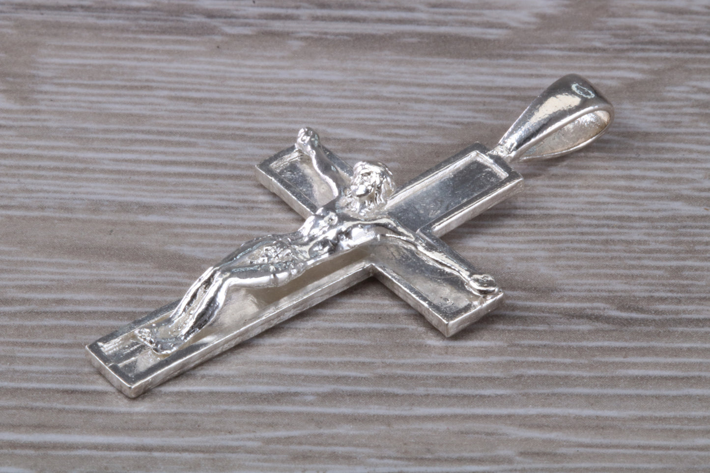 Large Sterling Silver Crucifix