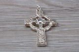 Sterling Silver Ornate Celtic Cross Necklace