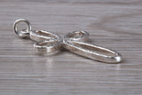 Large Sterling Silver Cross Necklace