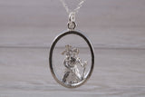 Sterling Silver Saint Christopher Necklace