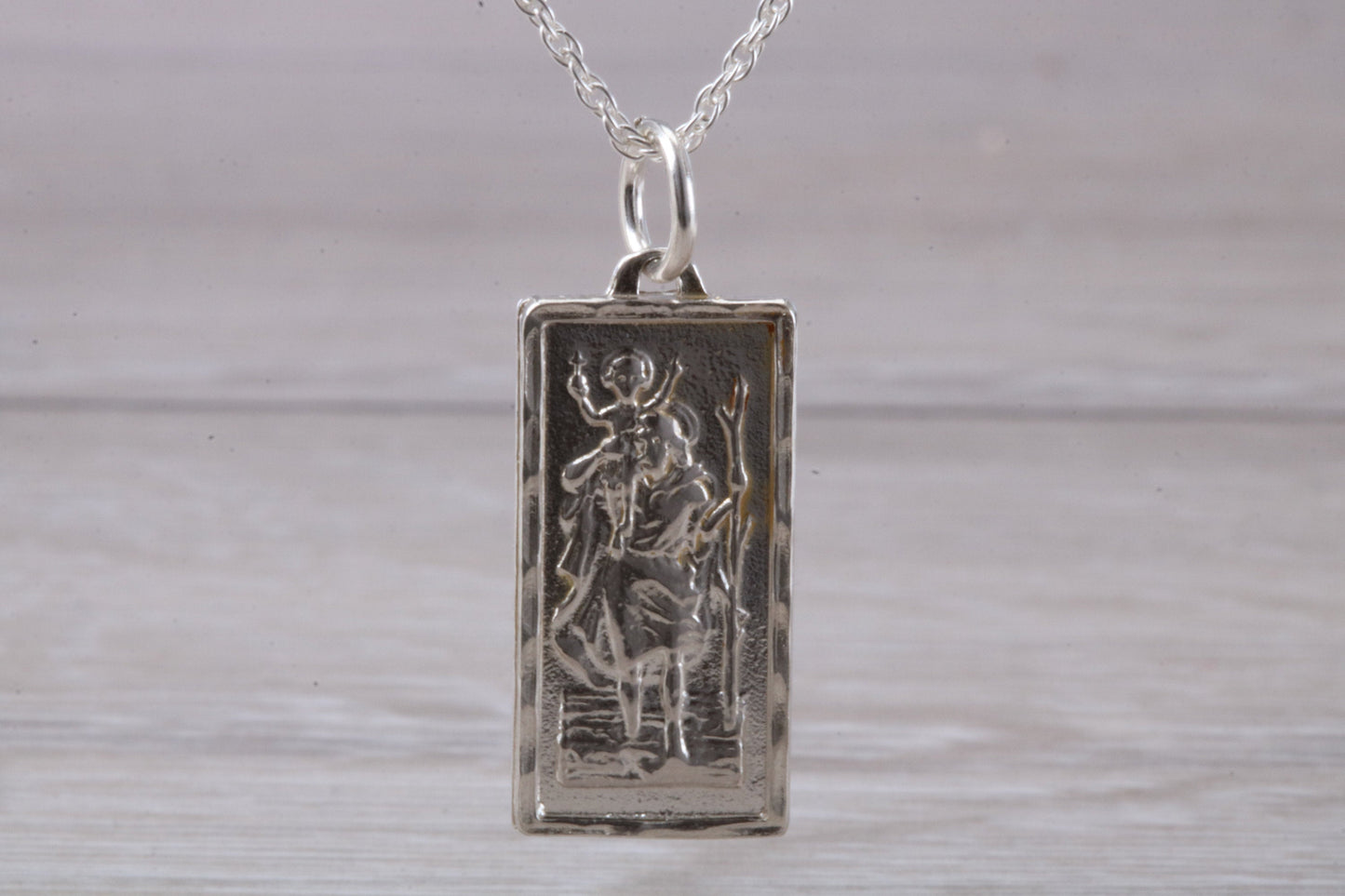 Sterling Silver Saint Christopher Necklace