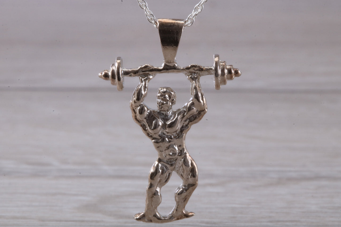 Sterling Silver Body Builder Necklace
