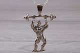 Sterling Silver Body Builder Necklace
