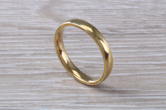3 mm Wide Comfort Fit Wedding Band, made from solid 9ct Yellow Gold