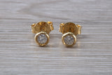 Diamond Stud Earrings in 18ct Yellow Gold