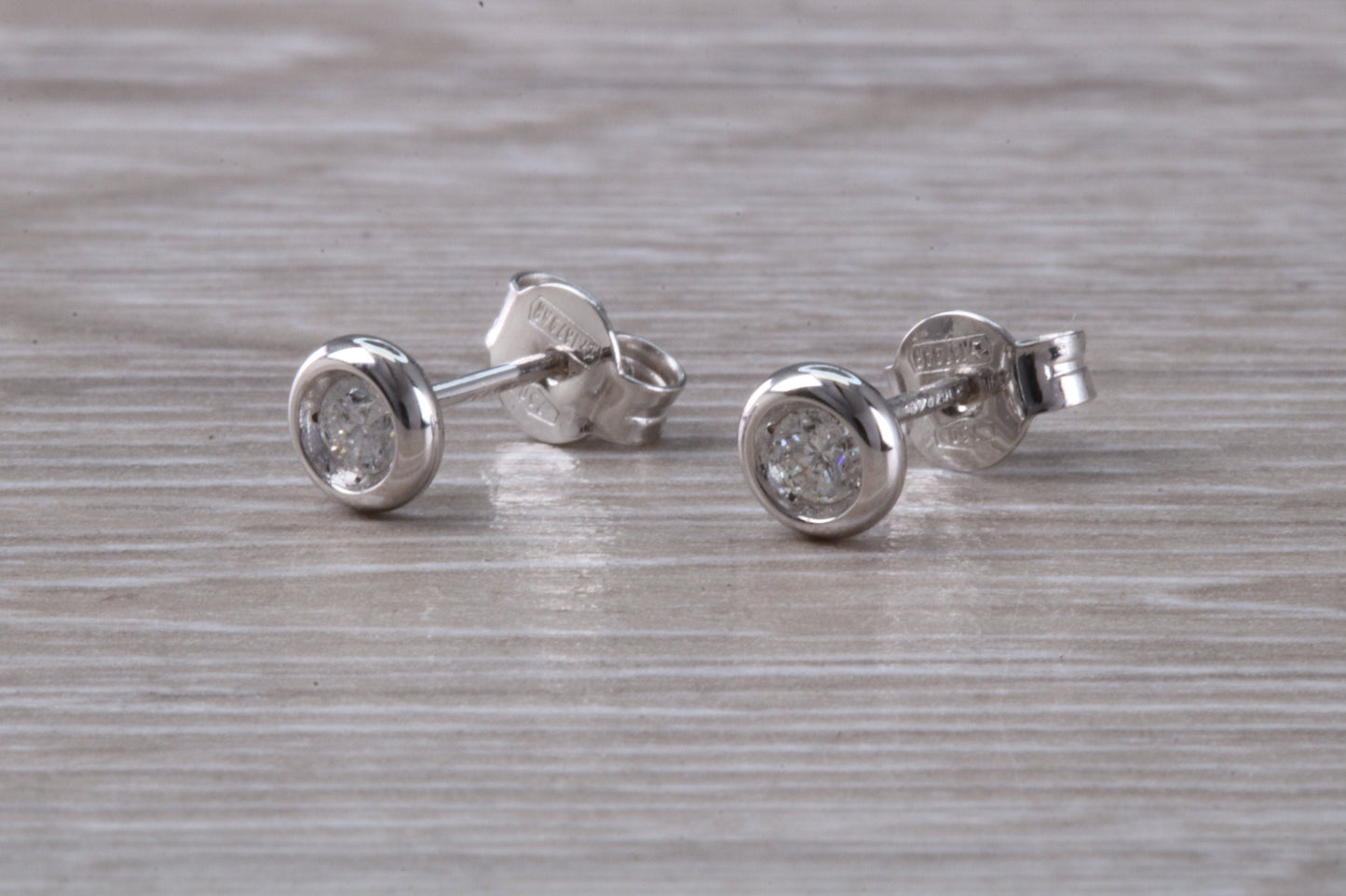 Diamond Stud Earrings in 18ct White Gold