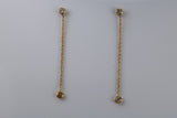 Quarter Carat Diamond Dropper Earrings in 18ct Yellow Gold