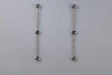 Quarter Carat Diamond Dropper Earrings in 18ct White Gold