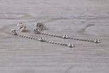 Quarter Carat Diamond Dropper Earrings in 18ct White Gold