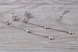 Quarter Carat Diamond Dropper Earrings in 18ct White Gold