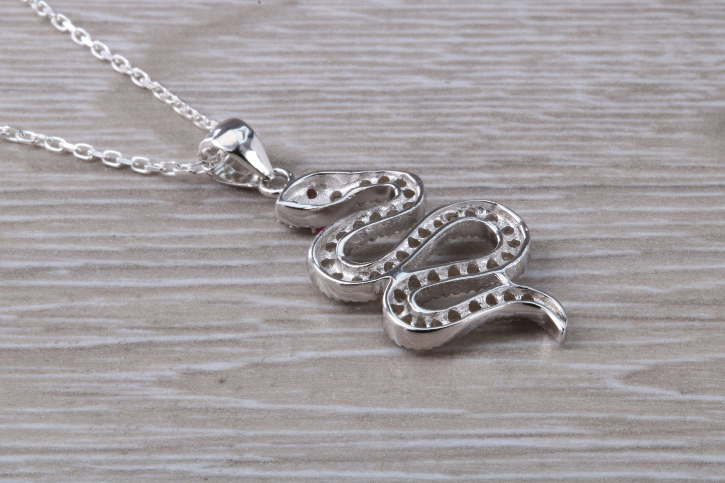Snake Necklace in Sterling Silver