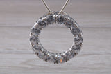 Sterling Silver C Z set Necklace
