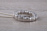 Sterling Silver C Z set Necklace