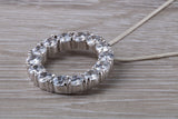 Sterling Silver C Z set Necklace
