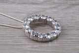 Sterling Silver C Z set Necklace