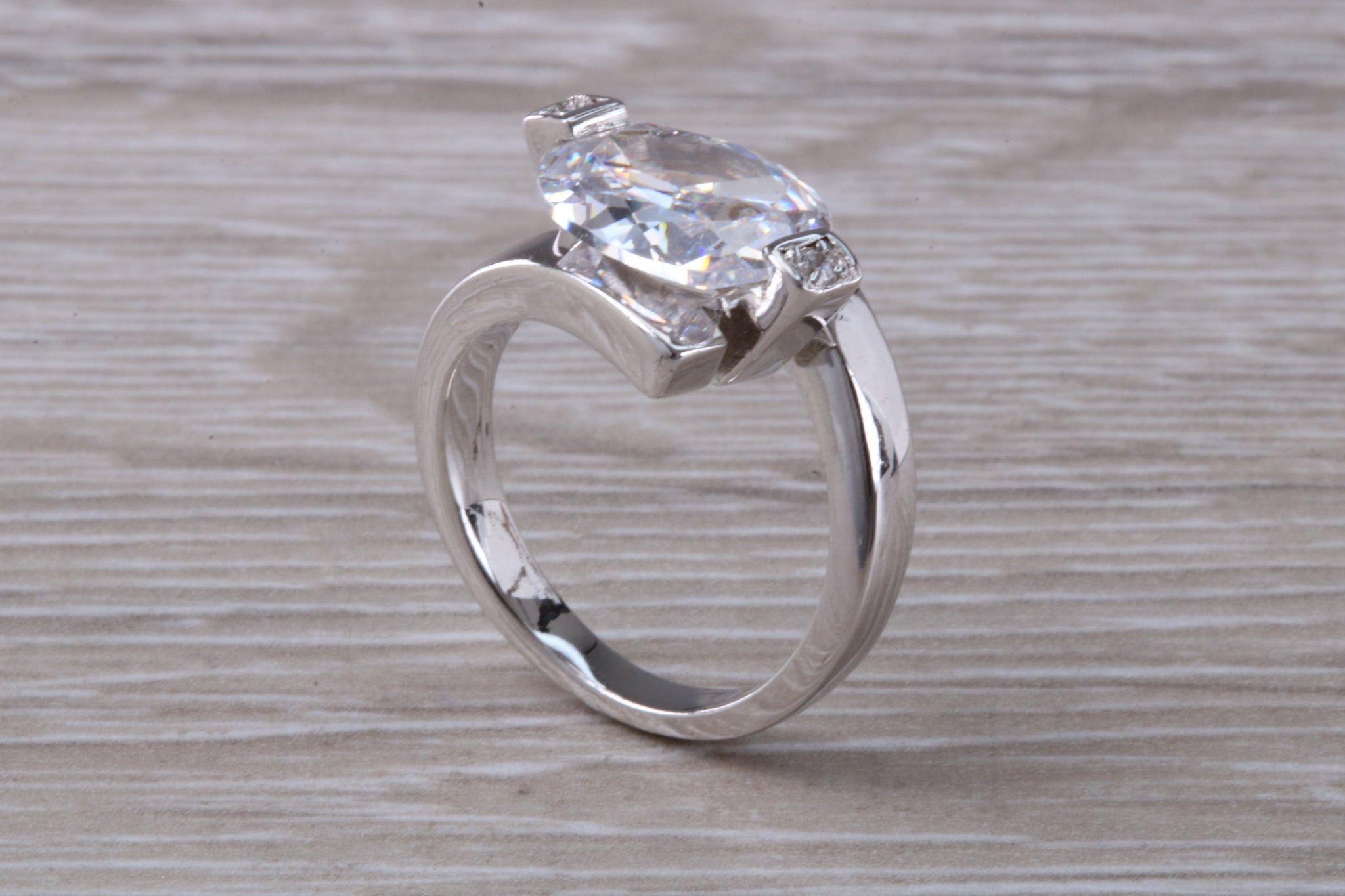 Sterling silver sale real diamond rings