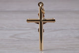 9ct Yellow Gold Crucifix Necklace