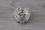 Large and heavy American Indian head ring,solid silver,unisex for ladies and gents,available in silver, yellow gold, white gold and platinum