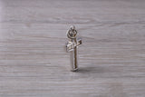 Sterling Silver Cubic Zirconia set Cross Necklace