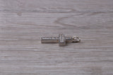 Sterling Silver Cubic Zirconia set Cross Necklace