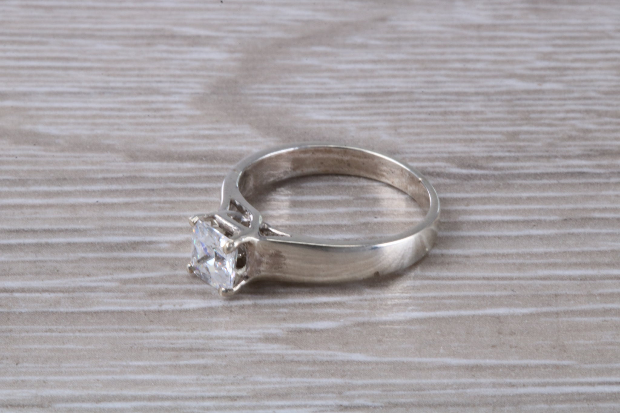 Simple elegant promise on sale rings