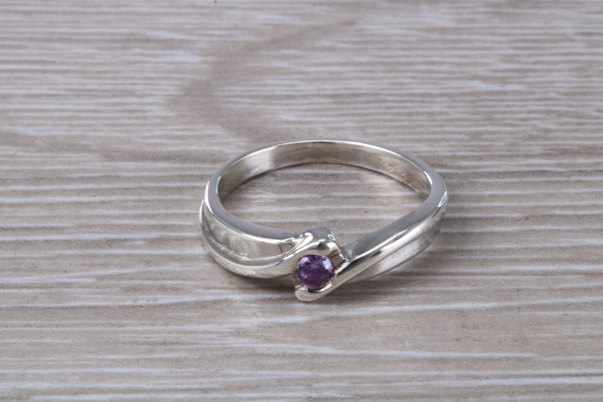 Small hot sale amethyst ring