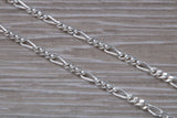 Sterling Silver Figaro Pendant Chain, 20 inch Length