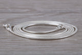 Sterling Silver 20 Inch Long Snake Chain