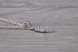 Sterling Silver C Z set Hamsa Necklace