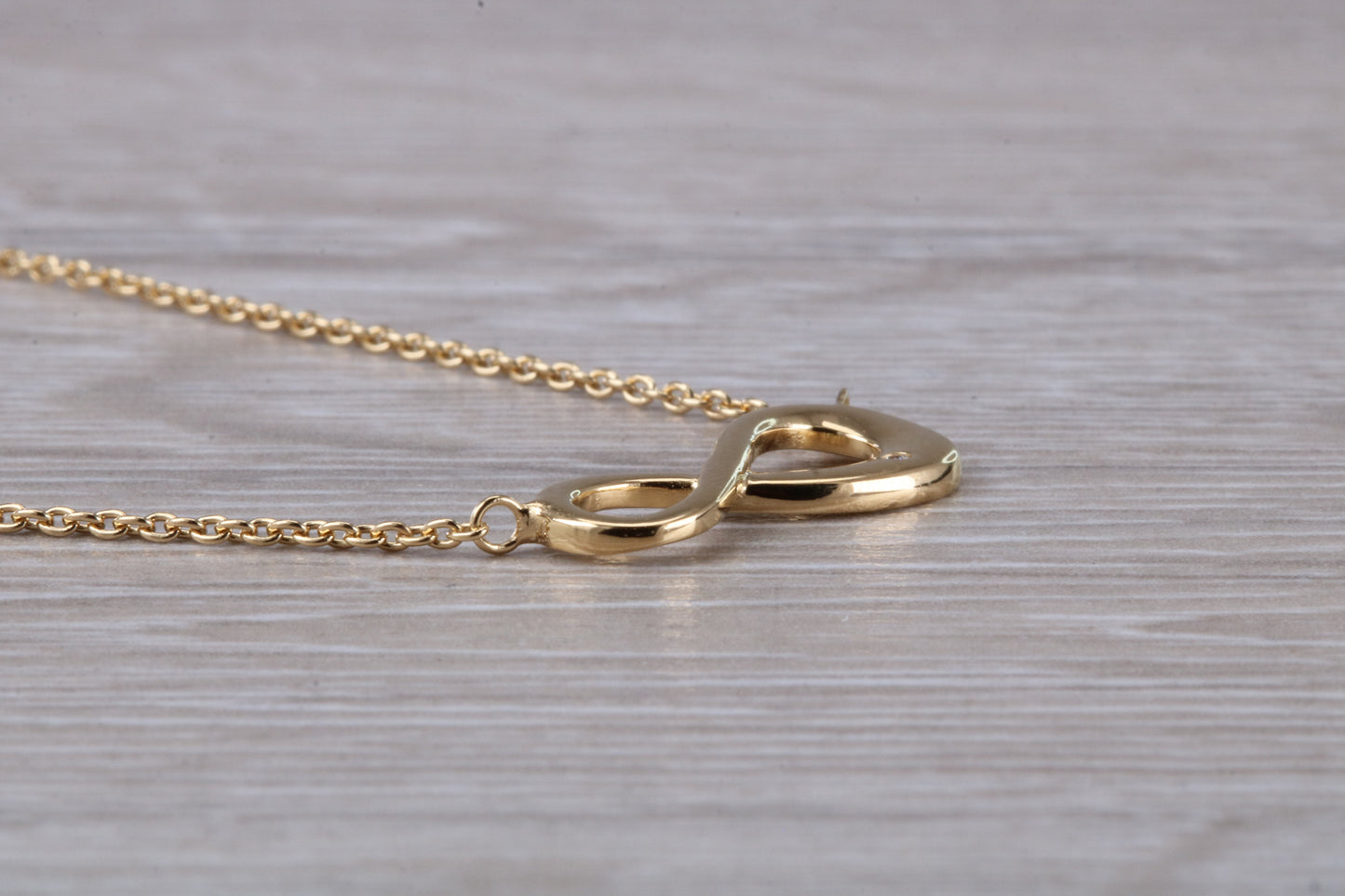 Sterling Silver C Z set Infinity Necklace
