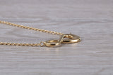 Sterling Silver C Z set Infinity Necklace