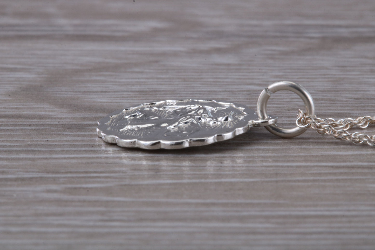 Sterling Silver Saint Christopher Necklace