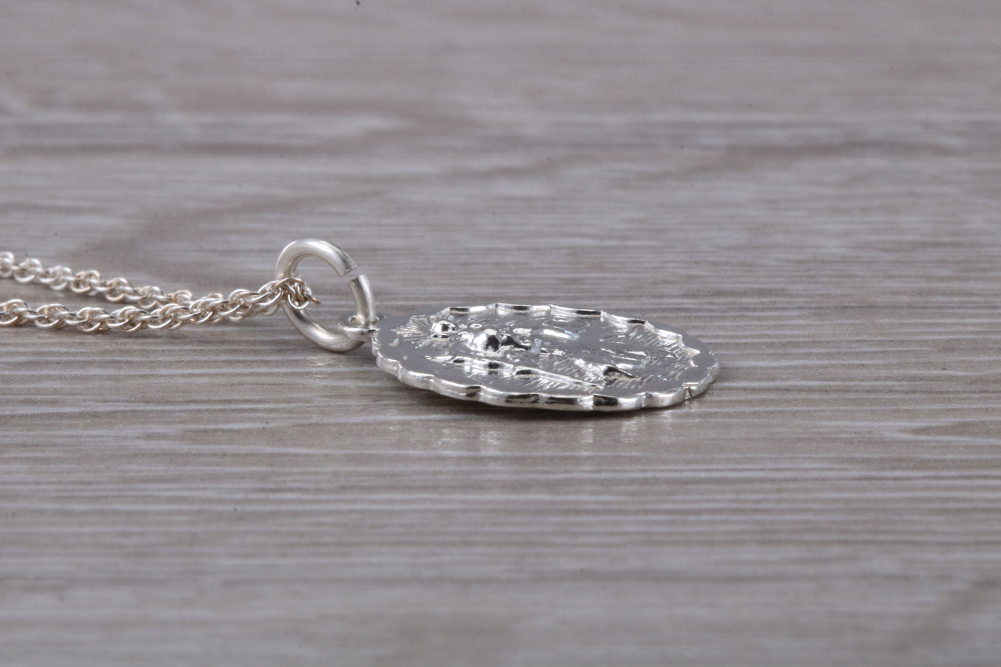 Sterling Silver Saint Christopher Necklace
